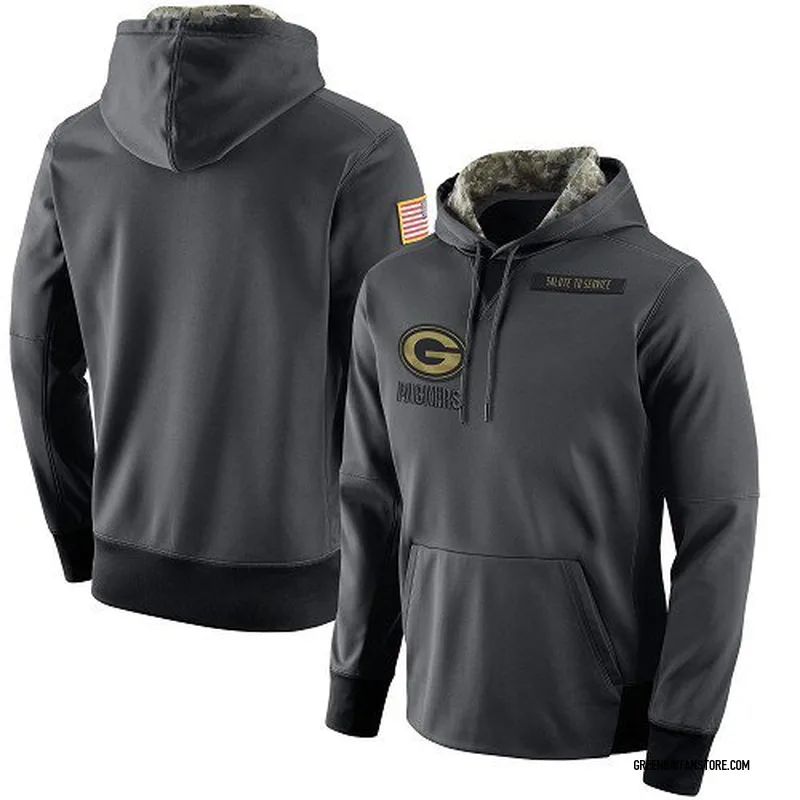 Anthracite Men's Green Bay Packers Salute to Service Player Performance