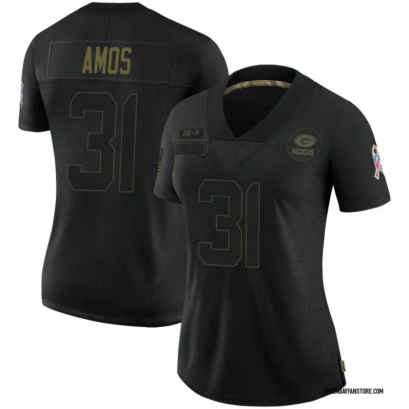 Black Women's Adrian Amos Green Bay Packers Limited 2020...